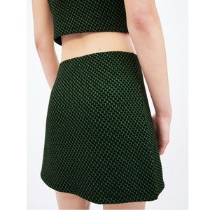 Zara Retro Print Knit Mini Skirt-